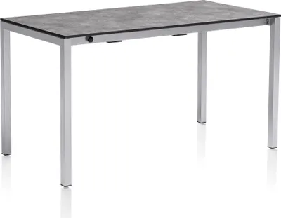 Immagine prodotto di Tavolo da giardino Kettler Cubic HPL, allungabile, dimensioni a scelta, argento/antracite, 140-210 x 70 cm