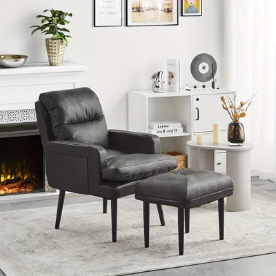 Image de Fauteuil - Fauteuil lounge - Fauteuil de relaxation - Fauteuil - Dossier réglable en 6 positions