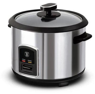 Image de Cuiseur à riz électrique 1,8 l noir argent Collection BERLINGERHAUS BH-9273 Pot à riz