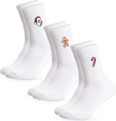 Produktbild von Occulto Damen & Herren Weihnachts Tennissocken 3er Pack (Modell: Claus)