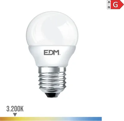 Image de Ampoule Led Sphérique E27 Lumière Chaude économique - Edm
