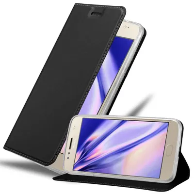 Zdjęcie produktu dla Etui na telefon komórkowy Cadorabo do Motorola MOTO G5S PLUS etui ochronne w kolorze czarnym Cover Etui Book Case Booklet