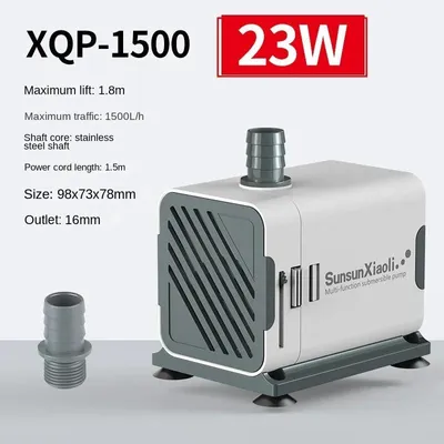 Obrázek produktu pro Akvarijní čerpadlo - XQP-1500, oběhové čerpadlo - tichý podvodní filtr - čerpadlo pro malé akvárium - 220–240V, zástrčka EU
