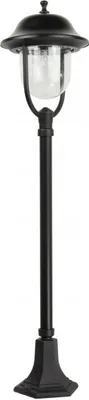 Produktbild von Wegeleuchte Schwarz 117 cm IP43 E27 Rustikal wetterfest Aluminium Außenlampe Garten Terrasse