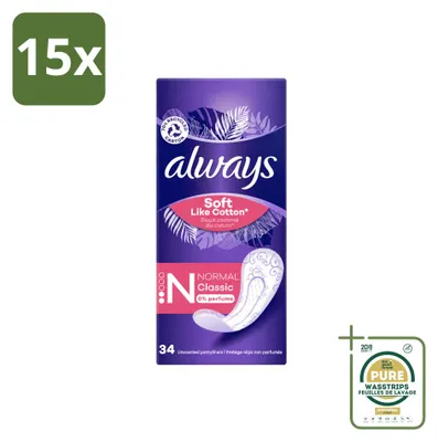 Zdjęcie produktu dla 15 sztuk wkładek urologicznych Always Discreet Normal, zapas