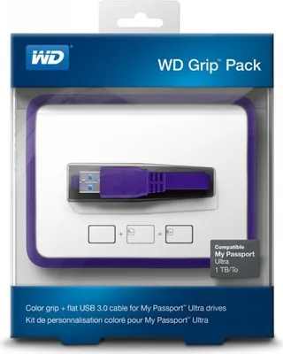 Produktbild von Western Digital Grip Pack für My Passport Ultra ( 1TB ) Weinbeere - Schutz für externe Festplatte, U