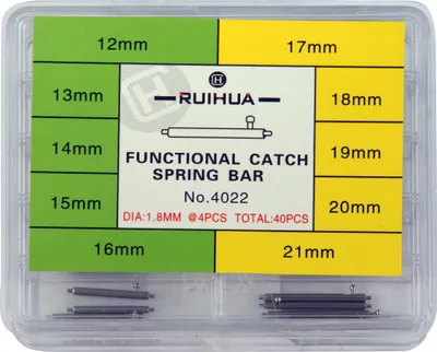 Produktbild von Schnellwechselfederstege, 10 verschiedene Größen, Durchmesser 1,8 mm