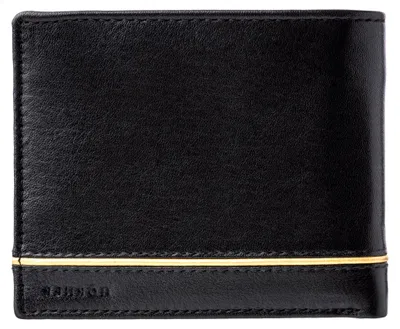 Produktbild von Herren Geldbörse aus Leder mit RFID-Schutz - Slim Wallet im Querformat - Geschenkidee