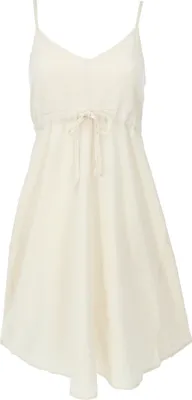Produktbild von Einfarbiges Casual Trägerkleid, Baumwoll Minikleid - Naturweiß, Damen, Baumwolle, Größe: S