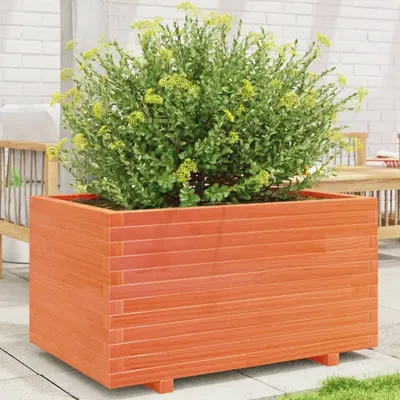 Produktbild von Maison Exclusive - Pflanzkübel Wachsbraun 90x60x49,5 cm Massivholz Kiefer