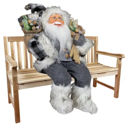 Produktbild von Weihnachtsmann 45cm Tinus Kantenhocker Dekofigur Weihnachten