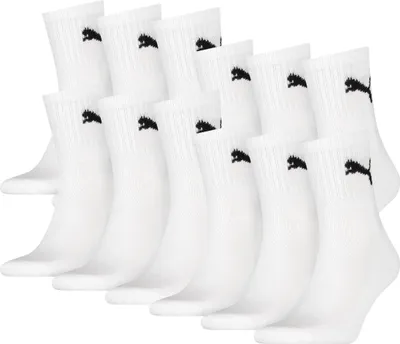 Produktbild von 12 Paar Uni Puma Short Crew Sportsocken in Weiß Größe 39-42