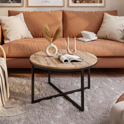 Produktbild von Runder Couchtisch CIRI-X Eiche Artisan Wotan Stirling