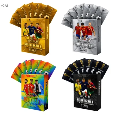 Produktbild von FOOTBALL CARDS 220 pieces 4-in-1 COLLECTIBLE FOOTBALL CARDS MEGA SET