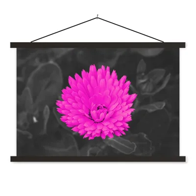Produktbild von MuchoWow® Textilposter Blumen - Aquarell - Rosa 150x100 cm mit schwarzem Rahmen - Schlafzimmer