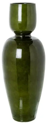 Keramik-Vase glänzend grün 80x35x35 cm