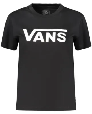 Produktbild von Modernes Damen T-Shirt Schwarz - Kurzarm, Rundhals, Stylischer Druck