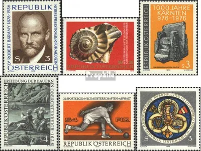 Produktbild von Briefmarken Österreich 1976 Mi 1509,1510,1511,1512,1513, 1514 (kompl.Ausg.) gestempelt Sondermarken