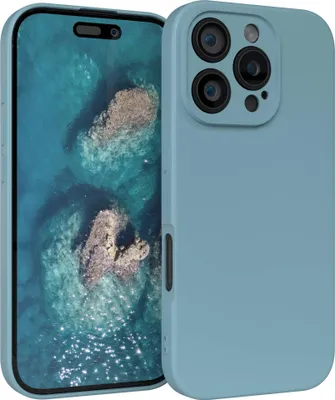 Produktbild von EAZY CASE - TPU Hülle für Apple iPhone 16 Pro, TPU Case stoßfeste Handyhülle, weiches Cover mit Kameraschutz, Silikonhülle in Blau