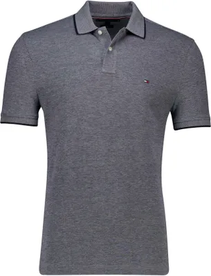 Produktbild von Tommy Hilfiger Polo grau normale Passform Piqué
