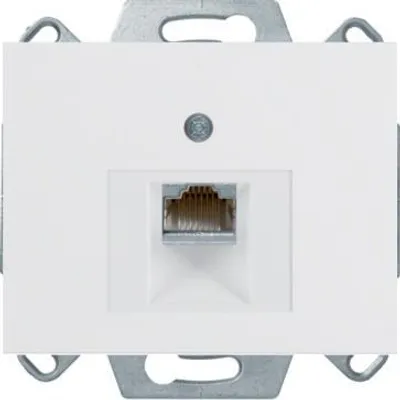 Produktbild von Berker K.1 Computer-Anschlussdose RJ45 Weiß Glänzend