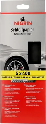 Produktbild von NIGRIN Schleifpapier Nassschliff Körnung P400 5 Bögen