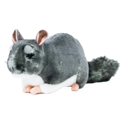 Produktbild von Chinchilla Kuscheltier grau liegend 28 cm Uni-Toys