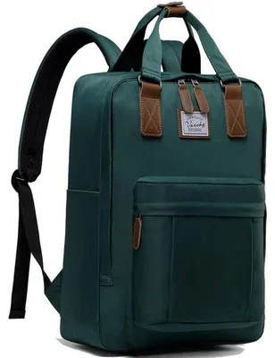 Immagine prodotto di Zaino da scuola, zaino da viaggio, unisex, verde scuro, 15,1 litri, 29x40x13 cm
