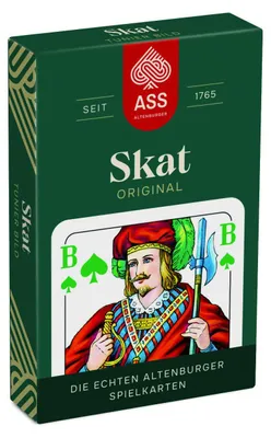 Produktbild von Skat, Turnierbild, 4 Farben-Blatt in Faltschachtel
