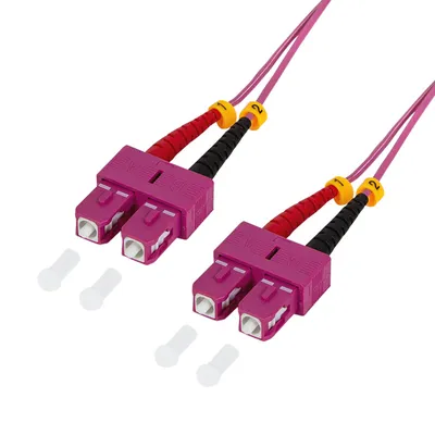 Produktbild von LogiLink SC/SC, 1 m, 1 m, OM4, SC, SC