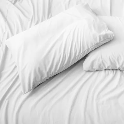 Image de Housse de coussin Belledorm, coton jersey, 2 pièces BM153 (taille unique) (Blanc)