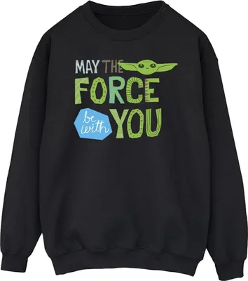 Produktbild von Star Wars - "The Mandalorian May The Force Be With You" Sweatshirt für Herren BI46516 (S) (Schwarz)