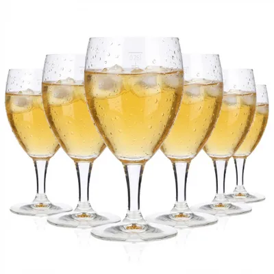 Produktbild von 6x Wasser Glas Wassergläser Softdrinkgläser 0,25l Kelch Castel