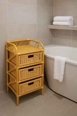Produktbild von Rattanregal Schubladenregal Schubladenkommode
