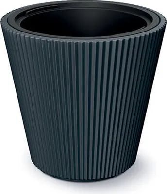 Produktbild von Blumentopf MILLY mit Einsatz Anthrazit  34,9 x 35 cm