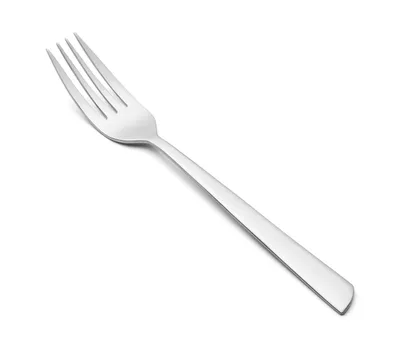 Productafbeelding van Bestekvork Arcos Madrid 571100, een delig, gemaakt van roestvrij staal 18/10, met een dikte van 2,5 mm en een lemmet van 20 cm, verpakt in een doos.