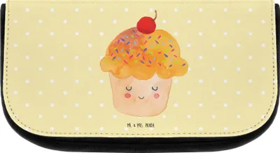 Produktbild von Mr. & Mrs. Panda Necessaire Cupcake - Gelb Pastell - Geschenk, Motivation Sprüche, Make-up Täschchen, Lustige, Cupcakes, Küche Spruch, Organizer, Muffin, Kosmetikbeutel