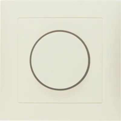 Produktbild von Berker 11308982 Abdeckplatte mit Regulierknopf für Drehdimmer weiß, glänzend Berker S.1