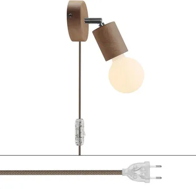 Immagine prodotto di Lampada Spostaluce Snodo orientabile in legno