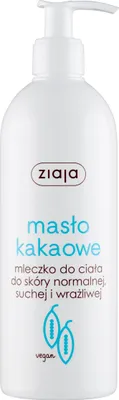 Zdjęcie produktu dla Ziaja Mleczko do ciała z masłem kakaowym poprawiające koloryt skóry 400ml