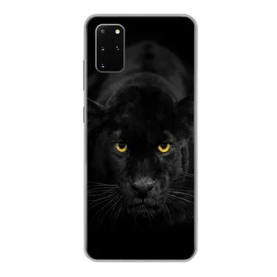 Produktbild von MuchoWow® Handyhülle Schutzhülle Hülle für Samsung Galaxy S20 Plus Leopard - Augen - Schwarz Silikon Softcase Handy Hülle - Hartschale