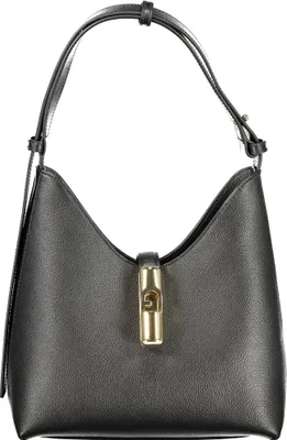Produktbild von Elegante Schwarze Damenhandtasche mit Schultergurt & Innentaschen