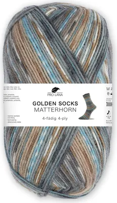 Produktbild von Pro Lana Golden Socks MATTERHORN 100 g 4-fach Sockenwolle mit Farbverlauf Farbe 450.08