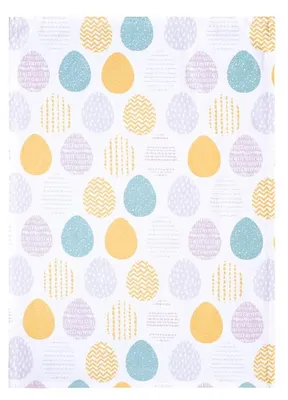 Obrázek produktu pro SCANquilt utěrka DEKORO velké kraslice pastelová 100% bavlna 50 x 70 cm