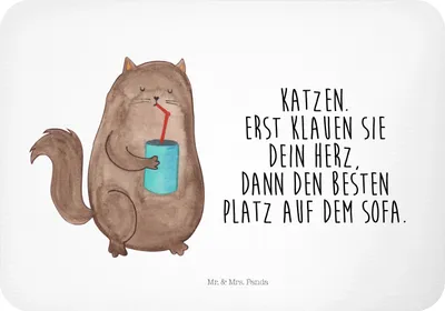 Produktbild von Mr. & Mrs. Panda Kühlschrankmagnet Katze Dose - Weiß - Geschenk, magnet, haftmagnet, Bezaubernd, Katzen, Cat, Herz, whiteboardmagnet, zettelhalter, Cats, Notizhalter