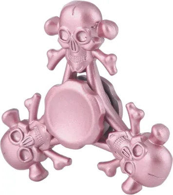 Produktbild von Fidget Spinner Spielzeug Stress Reducer Anti-Anxiety Spielzeug für Kinder und Erwachsene, Über 4 Minuten Rotationszeit, Schädelform