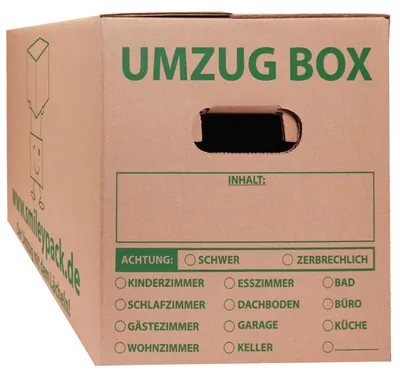 Produktbild von 20x Umzugskartons 620 x 300 x 330 mm bis 40 kg EB-Welle stabil Profi groß
