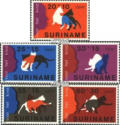 Produktbild von Briefmarken Suriname 1978 Mi 844-848 (kompl.Ausg.) postfrisch Jugend
