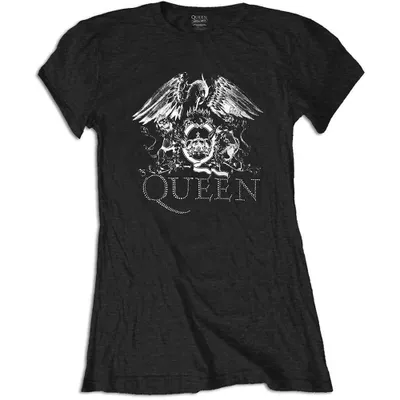 Produktbild von Queen Logo Black S Damen T-Shirt