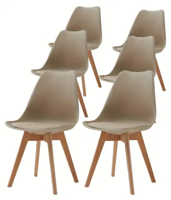 Produktbild von Esszimmerstühle - Küchenstühle - Stuhlset - Designstühle - Tulpenstühle - Set mit 6 Stück